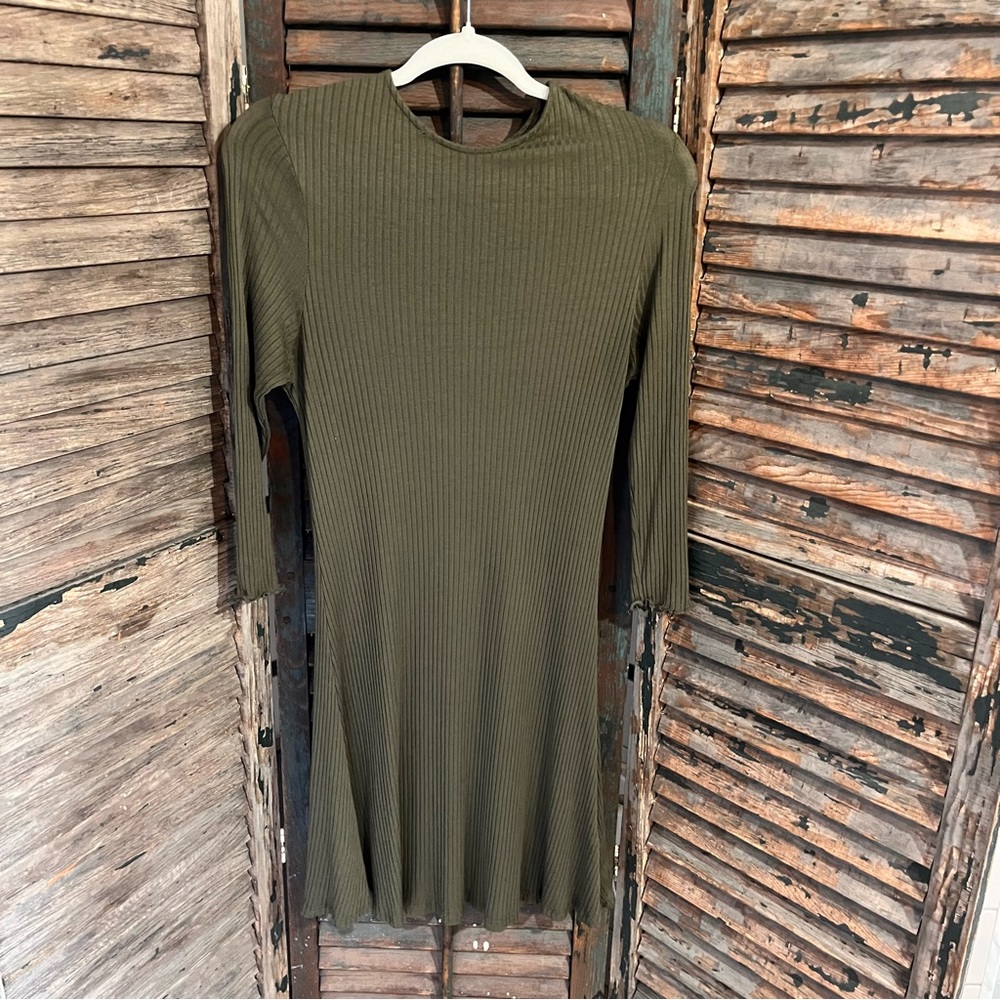Primark ribbed long sleeve dress